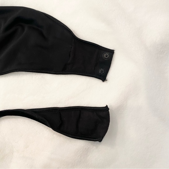 Y2K Victoria’s Secret Velvet Black Stretch Metallic  Bodysuit Camisole 34D M - Picture 5 of 7